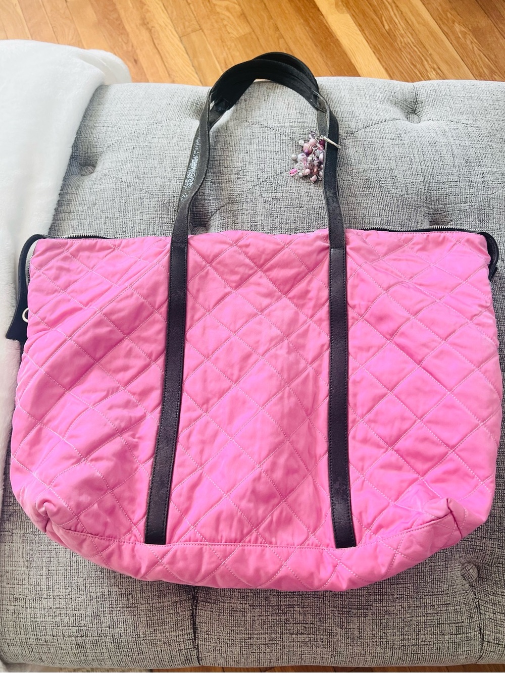 Prada Tessuto Nylon Tote / Shoulder Bag - Pink